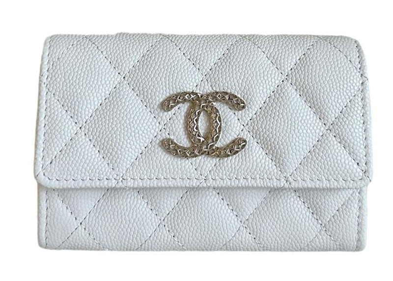 Chanel CC Card Holder White (AP3187)