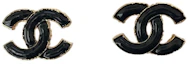 Buy 샤넬 CC 로고 귀걸이 금색/검정 (ABC254)