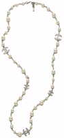 Chanel CC Logo Long Necklace Rhinestone Necklace Silver/Pearl (A36121) Chanel CC Logo Long Necklace Rhinestone Necklace Silver/Pearl (A36121)