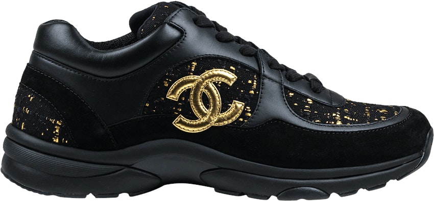 chanel-cc-logo-sneaker-black-gold
