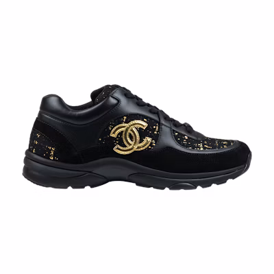 Chanel CC Logo Sneaker 'Black Gold'