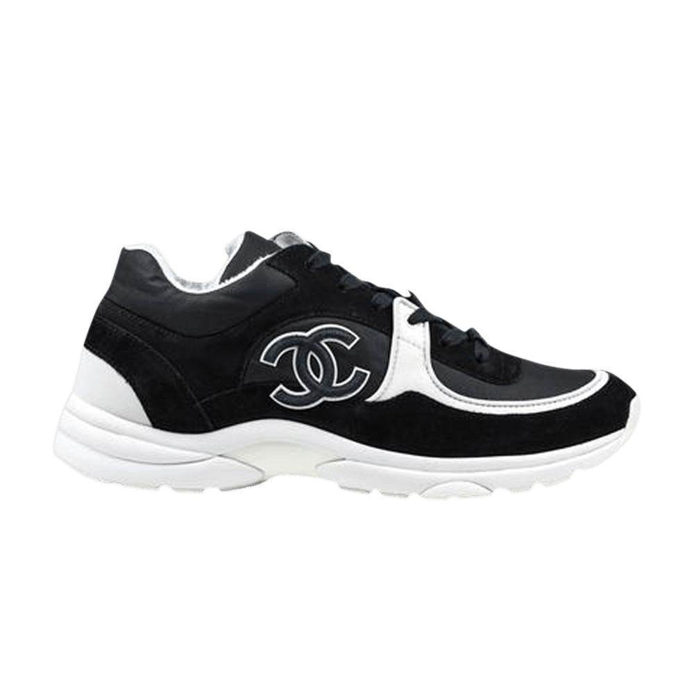 Chanel CC Logo Sneaker 'Black White RF'
