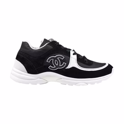 Chanel CC Logo Sneaker 'Black White RF'