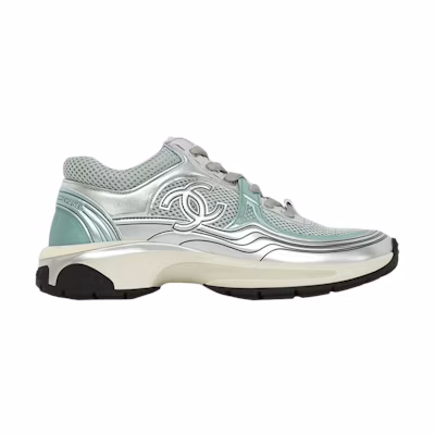 Chanel CC Logo Sneaker 'Silver Green'