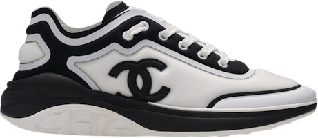 Chanel CC Logo Sneaker 'White Black' G34764-Y53288 Chanel CC Logo Sneaker 'White Black' G34764-Y53288