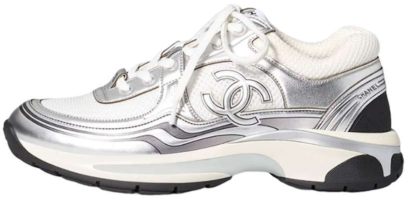 Chanel CC Logo Sneaker 'Putih Perak' G39794-Y56368-K5451 Buy Chanel CC Logo Sneaker 'Putih Perak' G39794-Y56368-K5451