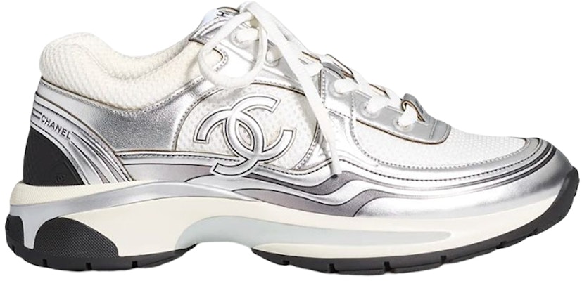 Chanel CC Logo Sneaker 'Putih Perak' G39794-Y56368-K5451 Order Chanel CC Logo Sneaker 'Putih Perak' G39794-Y56368-K5451