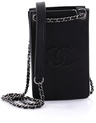 香奈兒CC黑色手機套斜挎包 Buy 香奈兒CC黑色手機套斜挎包
