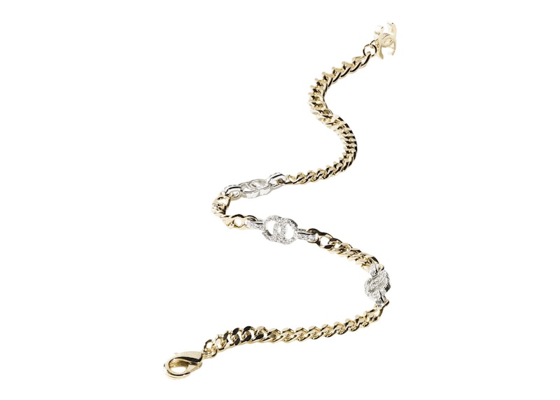 Order Chanel Choker Necklace AB8287 Gold/Silver/Crystal