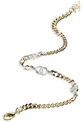 Chanel Choker Necklace AB8287 Gold/Silver/Crystal Order Chanel Choker Necklace AB8287 Gold/Silver/Crystal