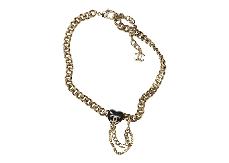 Chanel Choker Necklace AB9405 Gold/Black