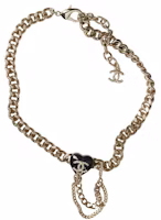 Chanel Choker Necklace AB9405 Gold/Black Chanel Choker Necklace AB9405 Gold/Black