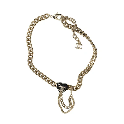 Chanel Choker Necklace AB9405 Gold/Black