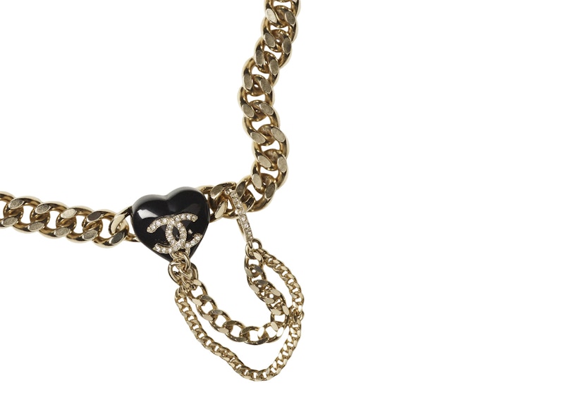 Chanel Choker Necklace AB9405 Gold/Black 圖 2