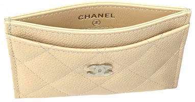 Lookbook Chanel Porta Tarjetas Clásico Beige/Plata