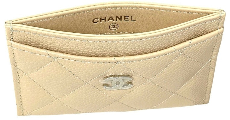 香奈兒經典卡片套 駝色/銀色 Lookbook 香奈兒經典卡片套 駝色/銀色