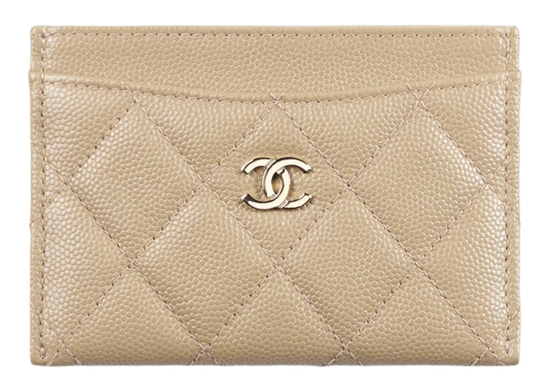 Chanel Classic Card Holder AP0213 Beige