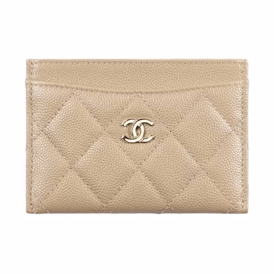 Chanel Classic Card Holder AP0213 Beige