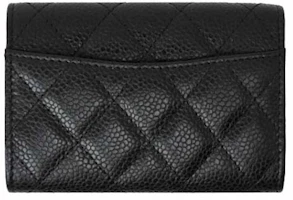 Order Chanel Dompet Kartu Klasik Hitam (AP0214)