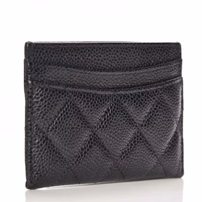 Chanel Classic Card Holder Quilted Caviar Gold-tone Black Order Chanel Classic Card Holder Quilted Caviar Gold-tone Black