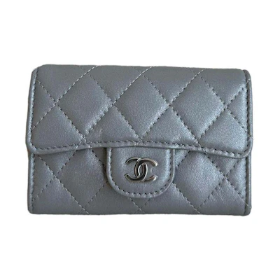 Chanel Classic Card Holder Silver (AP0214)