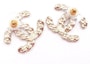 Order Chanel Classic CC Turnlock Crystal Earrings Gold/Silver