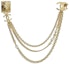 Order CHANEL Classic Double C Lion Head Metal Pearl Chain Brooch Gold Unisex. AB8789-B08717-NJ356