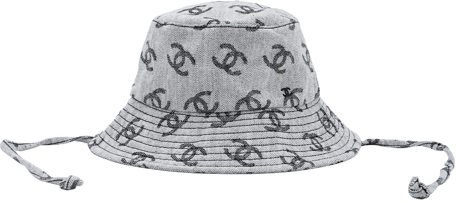 CHANEL Classic Double C Logo Cotton Bucket Hat Unisex Couple Design AA8274-B08332-NI486 Order CHANEL Classic Double C Logo Cotton Bucket Hat Unisex Couple Design AA8274-B08332-NI486