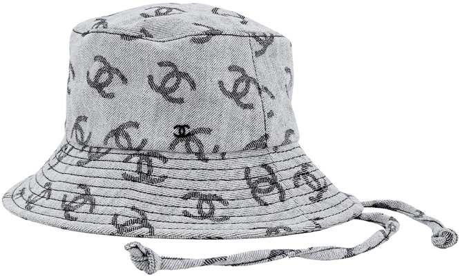 CHANEL Classic Double C Logo Cotton Bucket Hat Unisex Couple Design AA8274-B08332-NI486 Lookbook CHANEL Classic Double C Logo Cotton Bucket Hat Unisex Couple Design AA8274-B08332-NI486