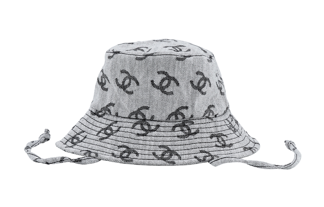 Shop Topi Bucket CHANEL Logo Classic Double C Katun Unisex Desain Pasangan AA8274-B08332-NI486
