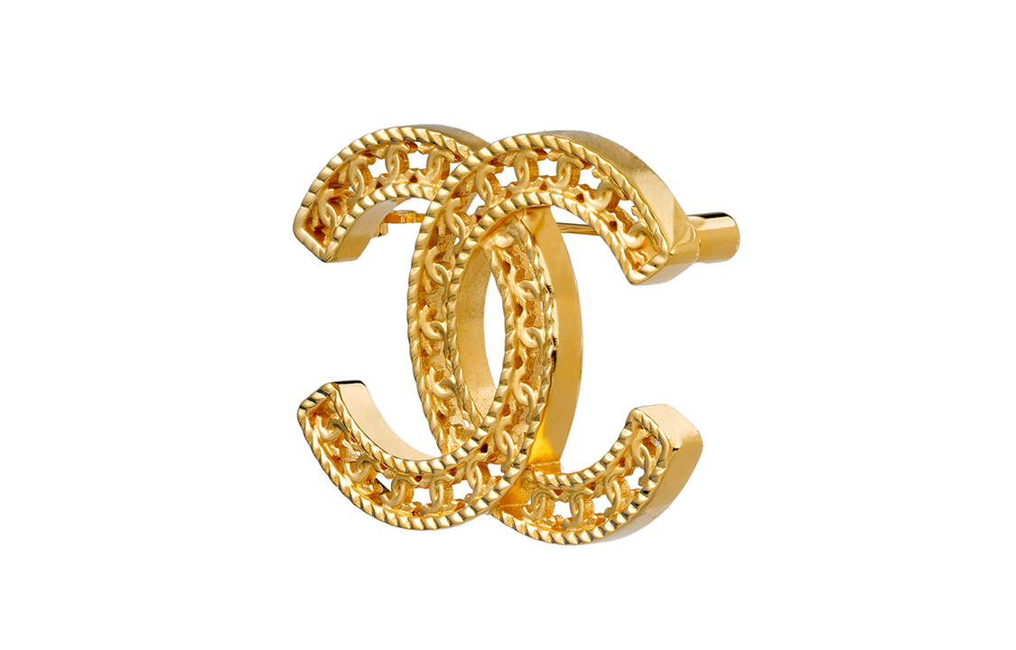 CHANEL Classic Double C Logo Hollow Brooch Gold. AB8131-B07887-NH491 圖 3