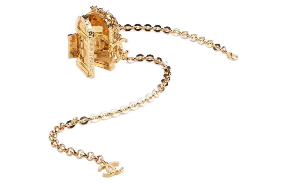 CHANEL Classic Double C Pendant Necklace Gold. AB8653-B08481-NI873 圖 3