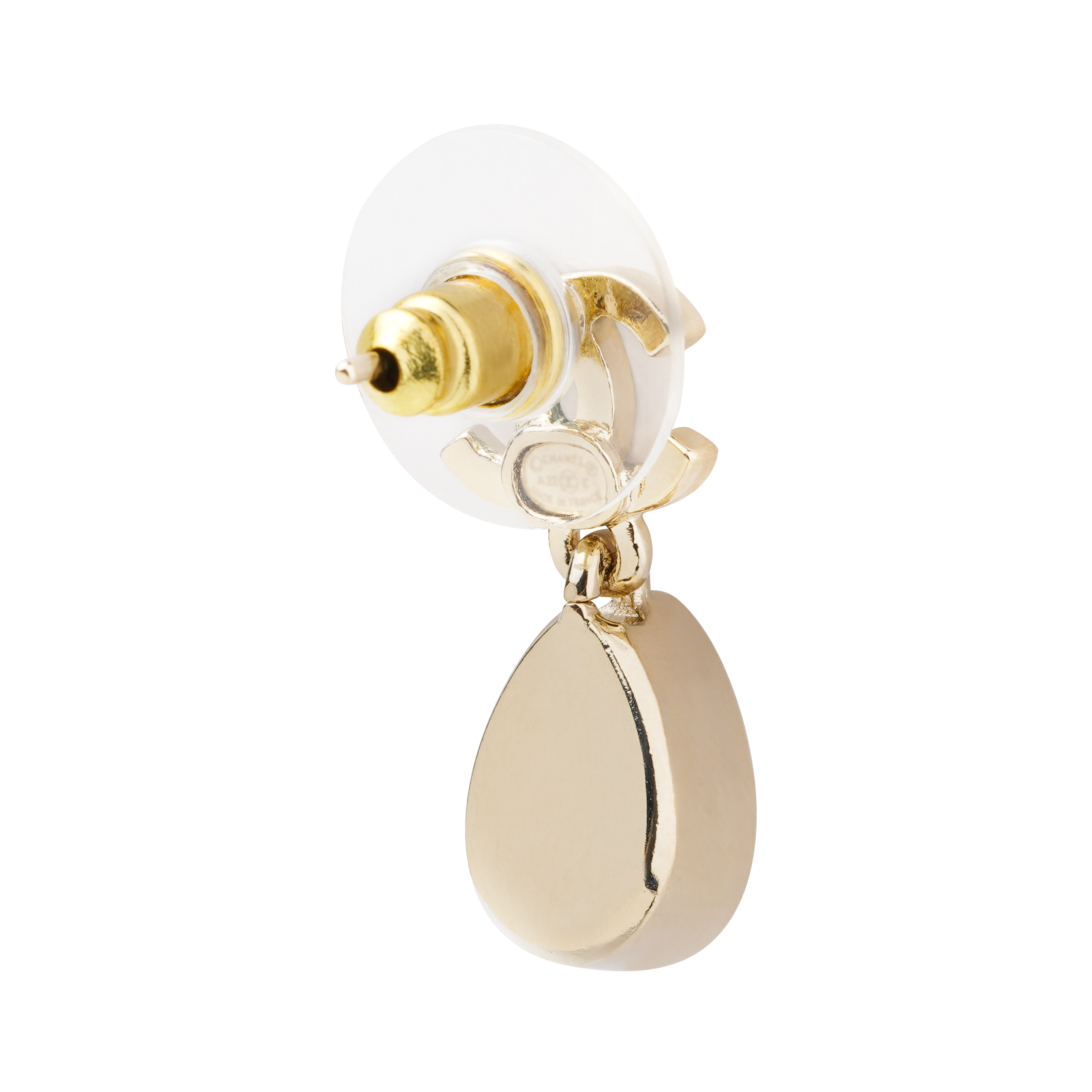 Chanel Classic Double C Rhinestone Earrings Gold. AB7586-B07402-NG508 圖 4