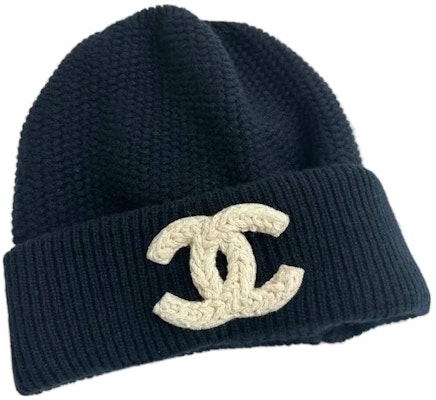 CHANEL Classic Double C White Logo Cashmere Beanie Blue Unisex Couple Style. AA9257-B13357-NP713 Order CHANEL Classic Double C White Logo Cashmere Beanie Blue Unisex Couple Style. AA9257-B13357-NP713