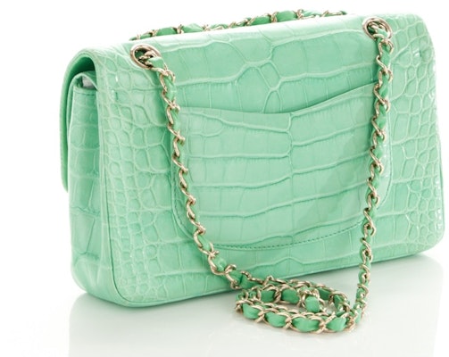 Chanel Classic Double Flap Medium Light Green Order Chanel Classic Double Flap Medium Light Green