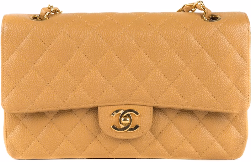 chanel-classic-double-flap-quilted-caviar-medium-beige