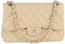 Buy Chanel Classic Double Flap Quilted Jumbo Beige