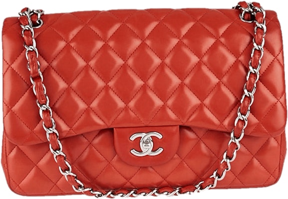 Chanel Classic Double Flap Quilted Jumbo Calfskin Red Buy Chanel Classic Double Flap Quilted Jumbo Calfskin Red