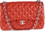 Buy Chanel Classic Double Flap Quilted Jumbo Calfskin Red