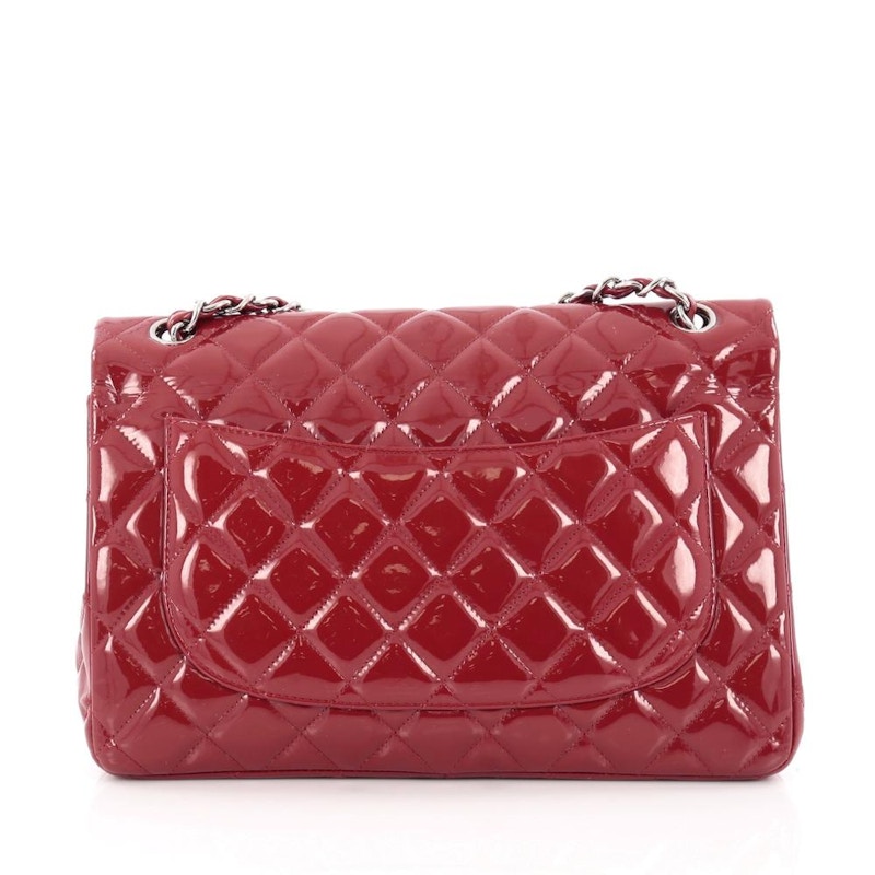 Order シャネル クラシック ダブルフラップ キルティング ジャンボ レッド