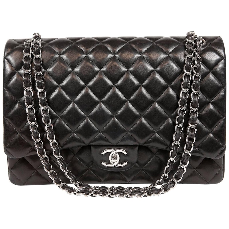 Chanel Classic Double Flap Quilted Maxi Black