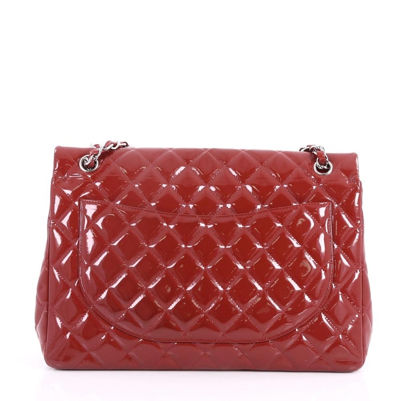 Order シャネル クラシック ダブルフラップ キルティング マキシ レッド