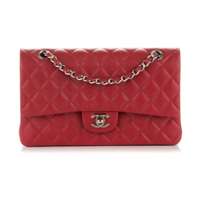 Chanel Classic Double Flap Quilted Medium Red