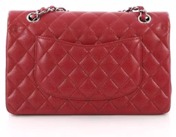 Order Chanel Clásico Doble Solapa Acolchada Mediana Roja