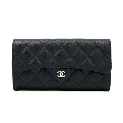 Chanel Classic Flap Long Wallet Black (AP0241)