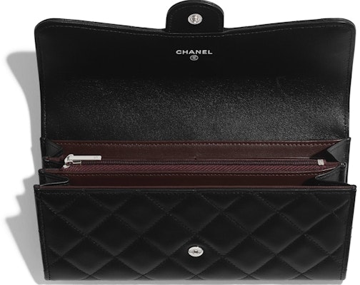 Chanel Classic Flap Wallet Quilted Long Black Lookbook Chanel Classic Flap Wallet Quilted Long Black