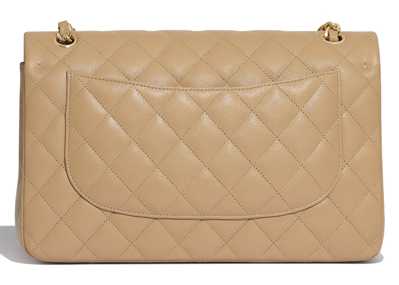 Order シャネル クラシック ハンドバッグ キルティング ゴールドトーン ラージ ベージュ