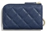 Order Chanel Classic Key Holder Grained Calfskin Gold-tone Navy Blue