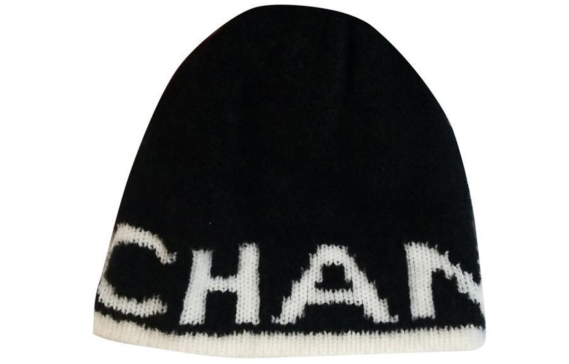 CHANEL Classic Logo Knit Wool Blend Beanie Unisex AA7767-B06531-NE805