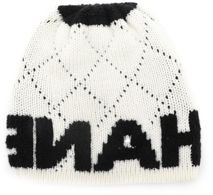 CHANEL Classic Logo Knit Wool Blend Beanie Unisex AA7767-B06531-NE805 Lookbook CHANEL Classic Logo Knit Wool Blend Beanie Unisex AA7767-B06531-NE805
